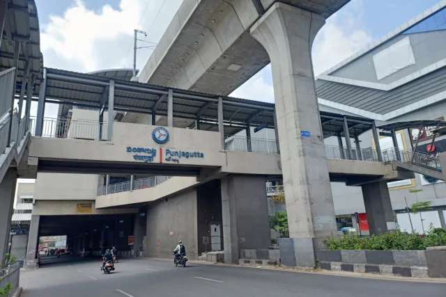 Panjagutta-Metro-Station Panjagutta Hyderabad