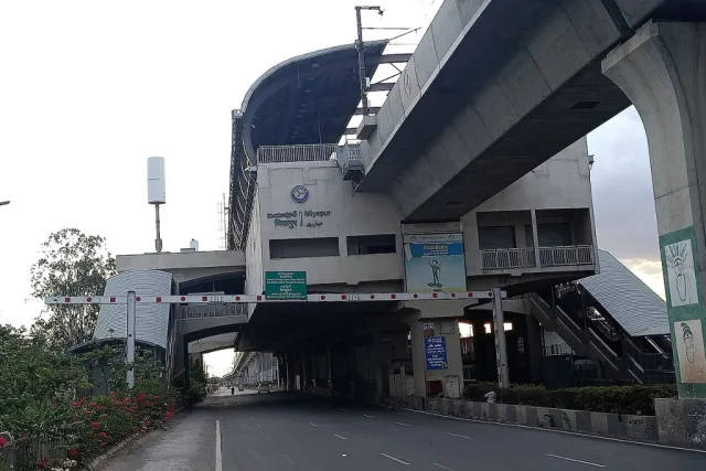 Miyapur-Metro-Station Miyapur Hyderabad