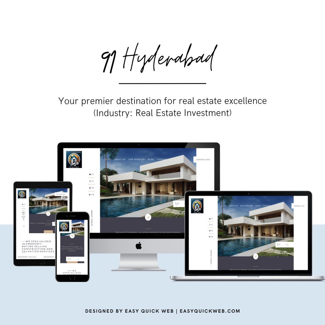 91 Hyderabad website by EasyQuickWeb