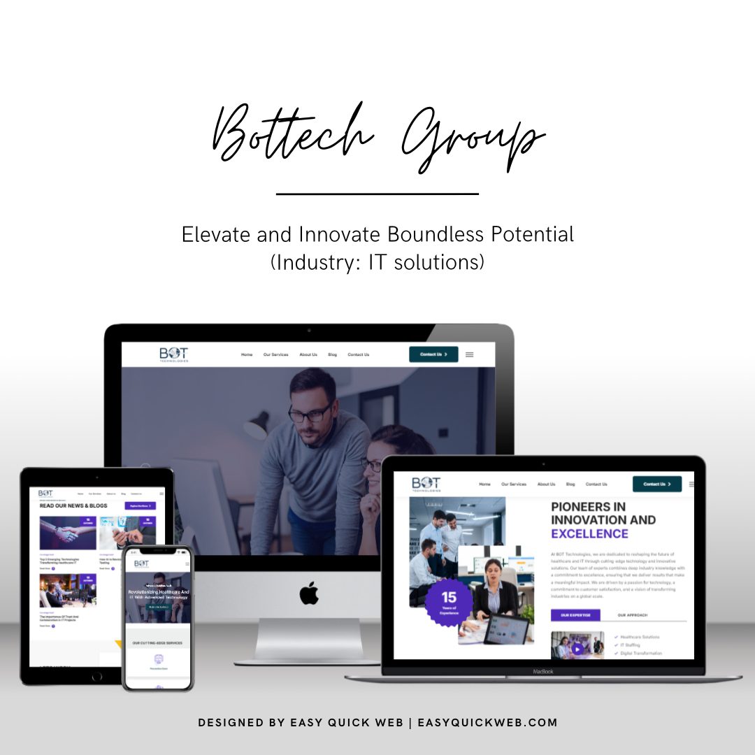 Bottech Group website by EasyQuickWeb