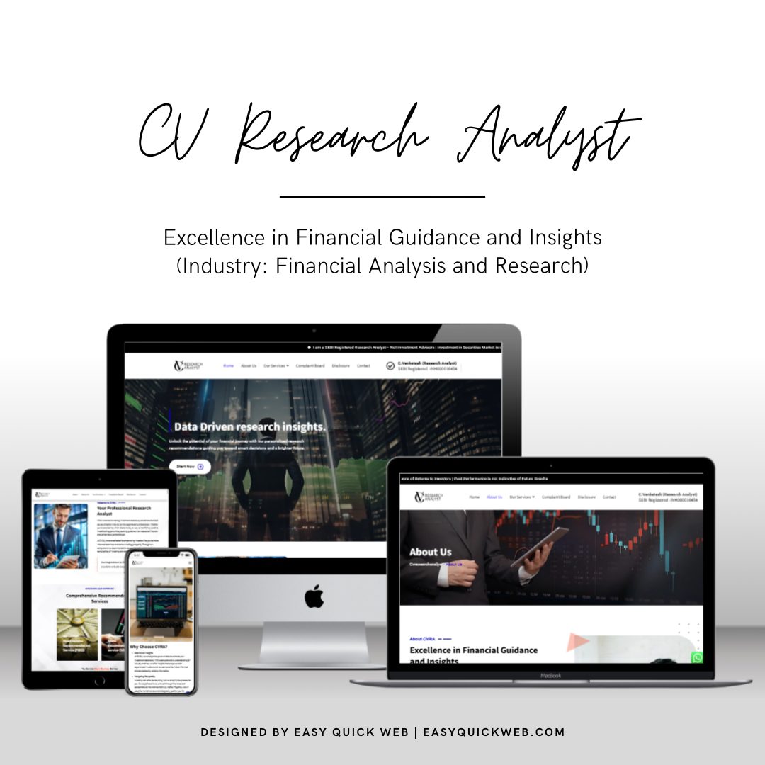 CV Research Analyst website by EasyQuickWeb