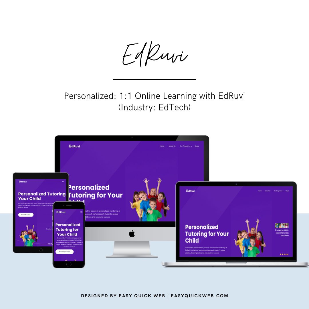 EdRuvi website by EasyQuickWeb