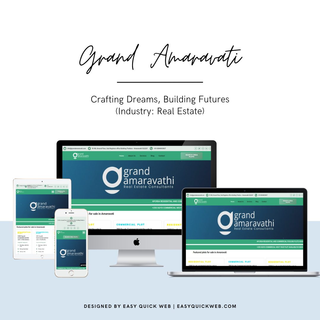 Grand Amaravati website by EasyQuickWeb