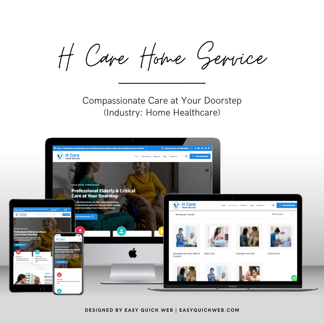 H Care Home Service website by EasyQuickWeb