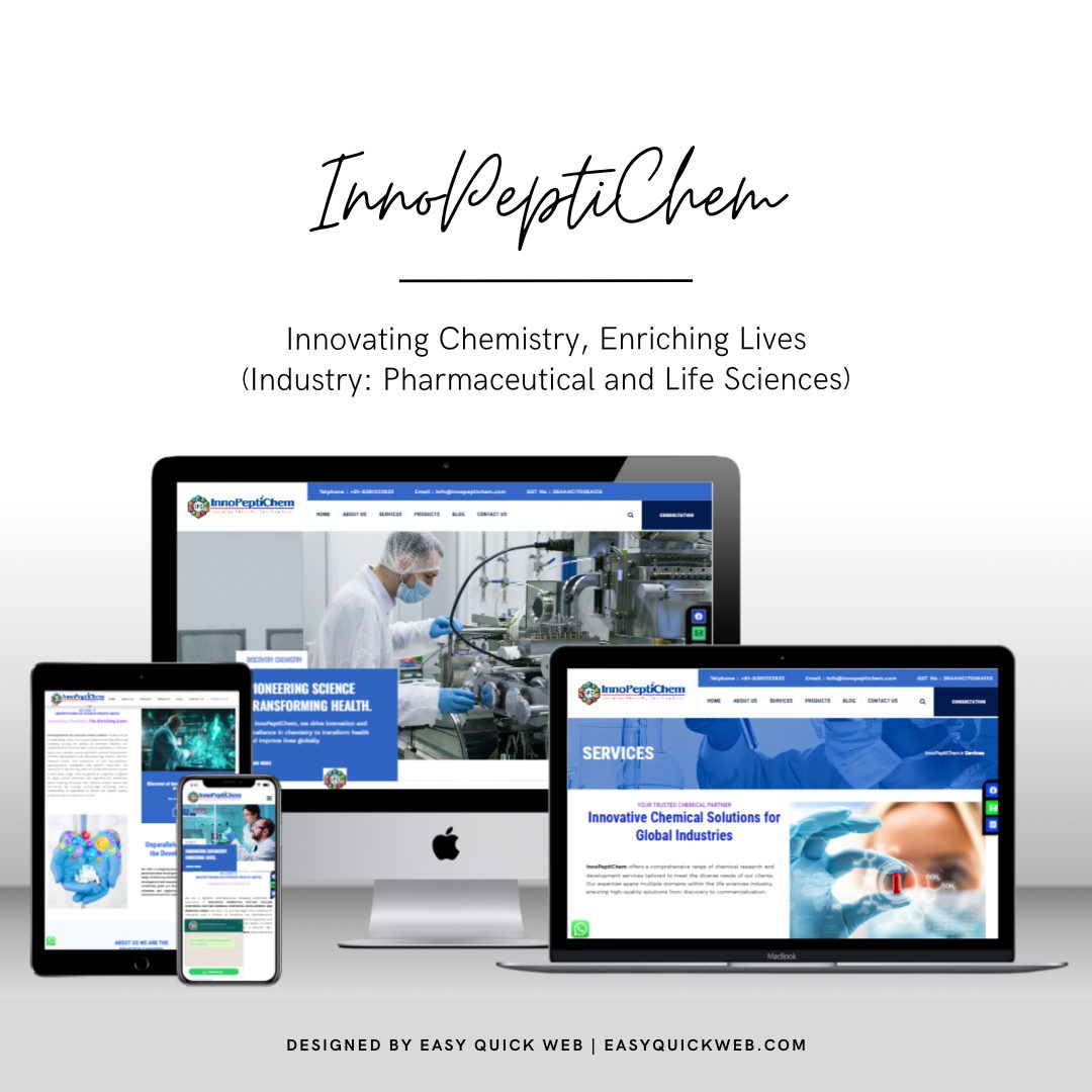 InnoPeptiChem website by EasyQuickWeb