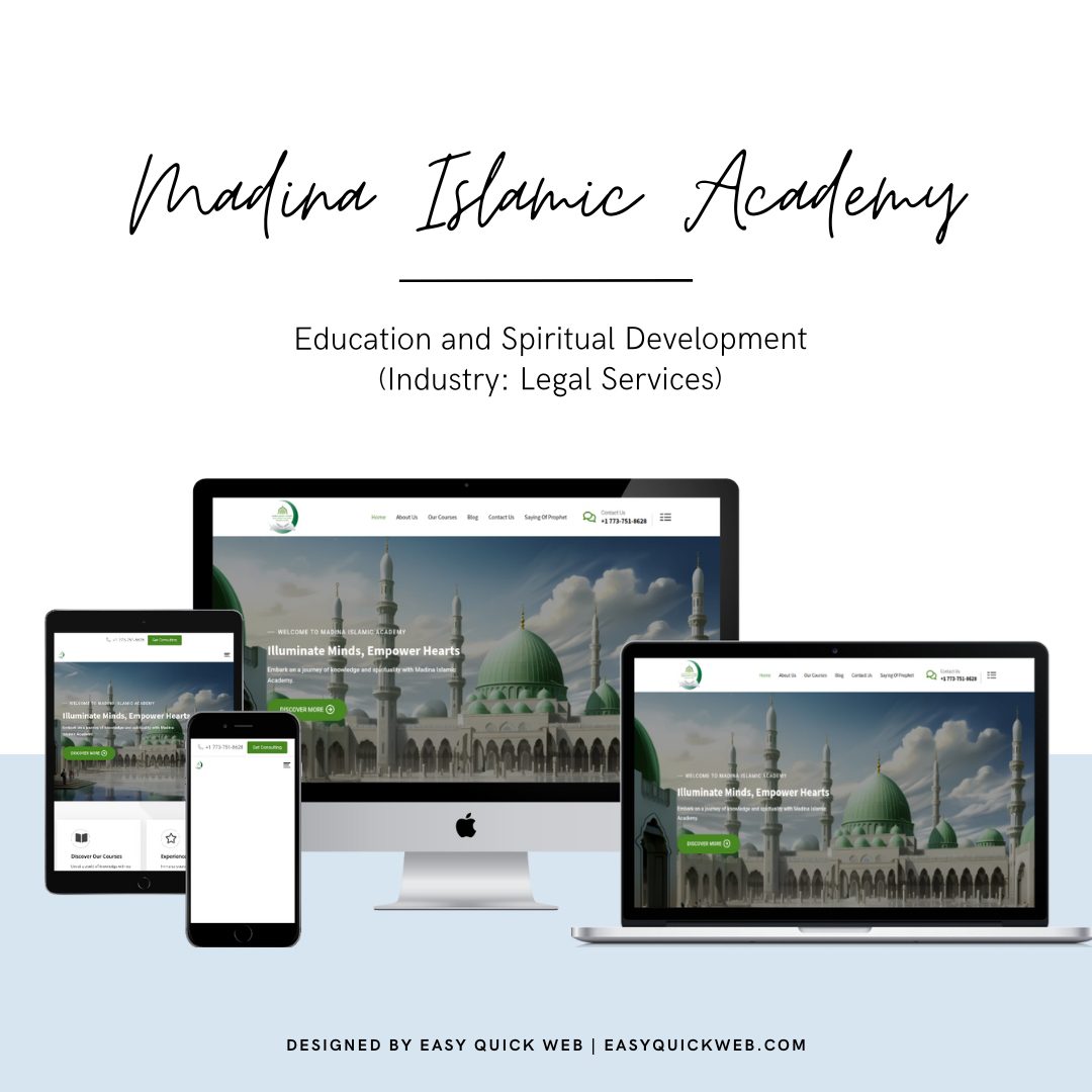 Education and Spiritual Development website by EasyQuickWeb