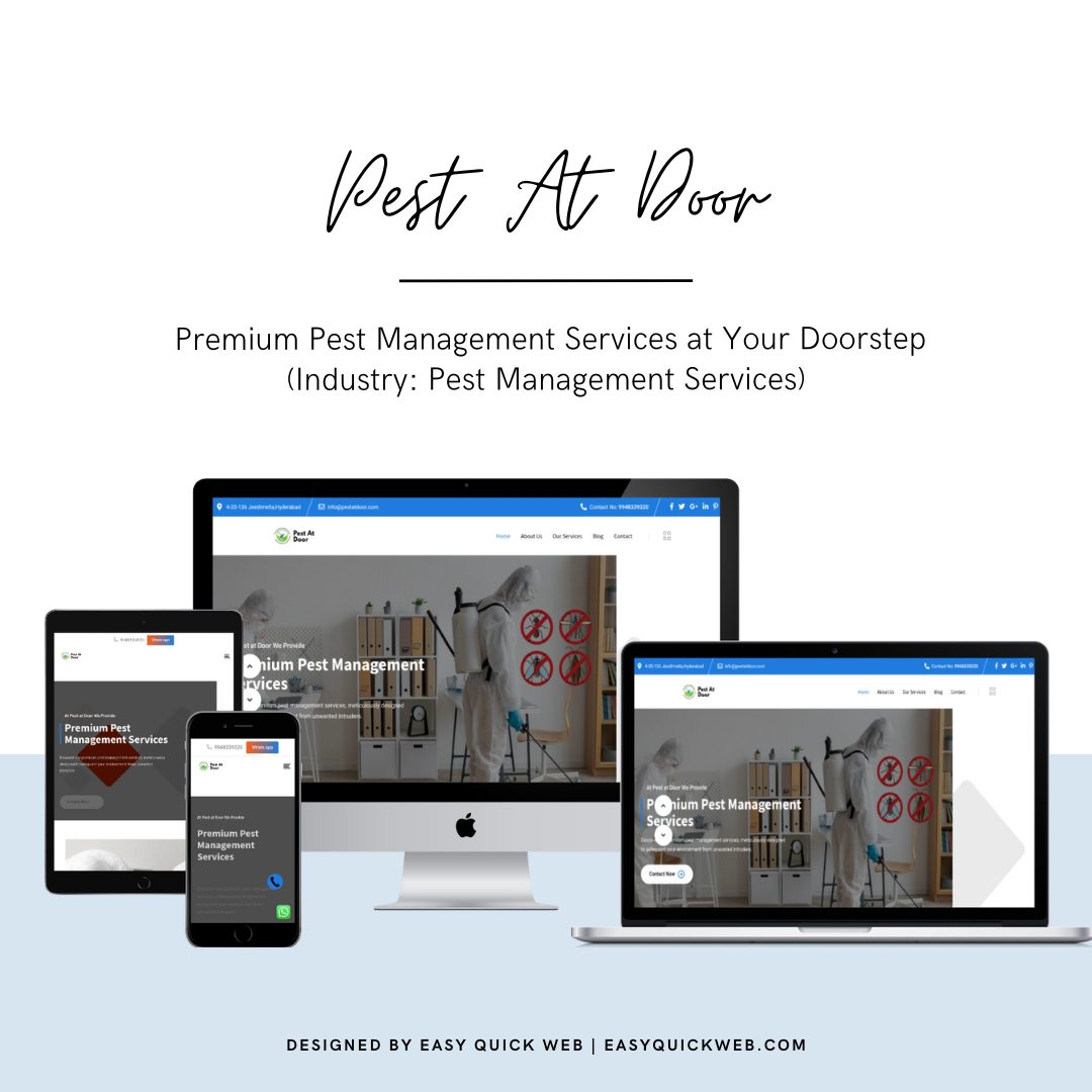 Pest At Door website by EasyQuickWeb