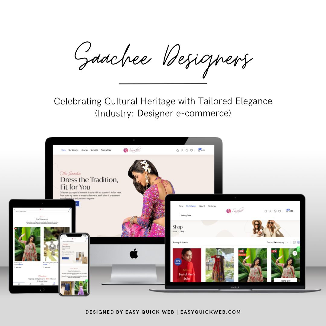 Saachee Designers website by EasyQuickWeb