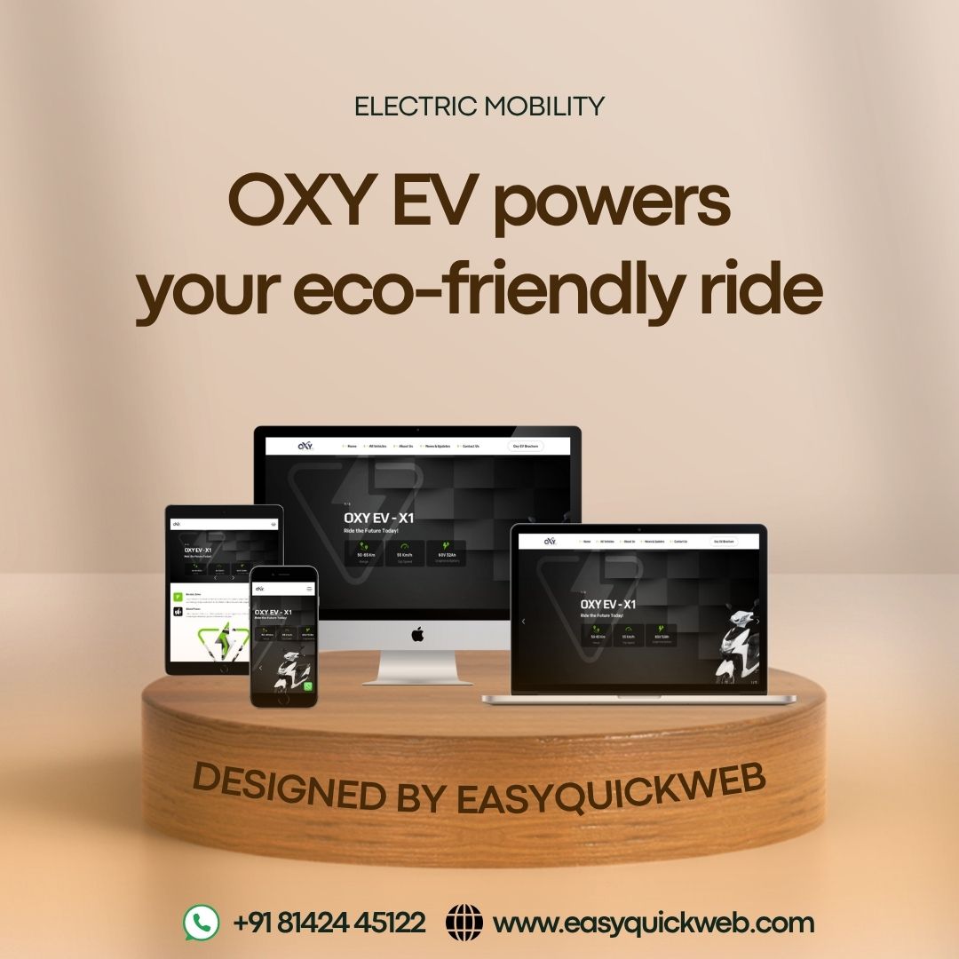 OXY EV: Revolutionary Electric Vehicle Website Design