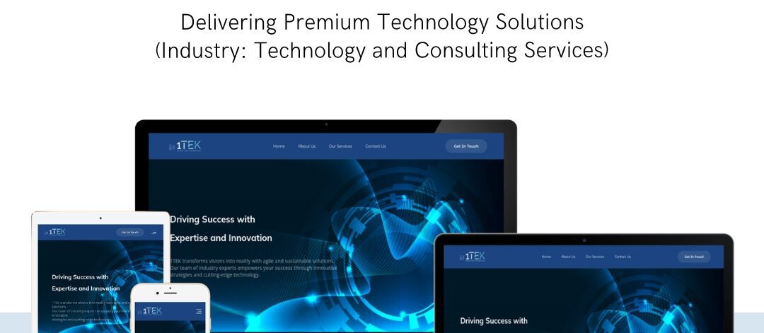 Responsive consulting services website by EasyQuickWeb