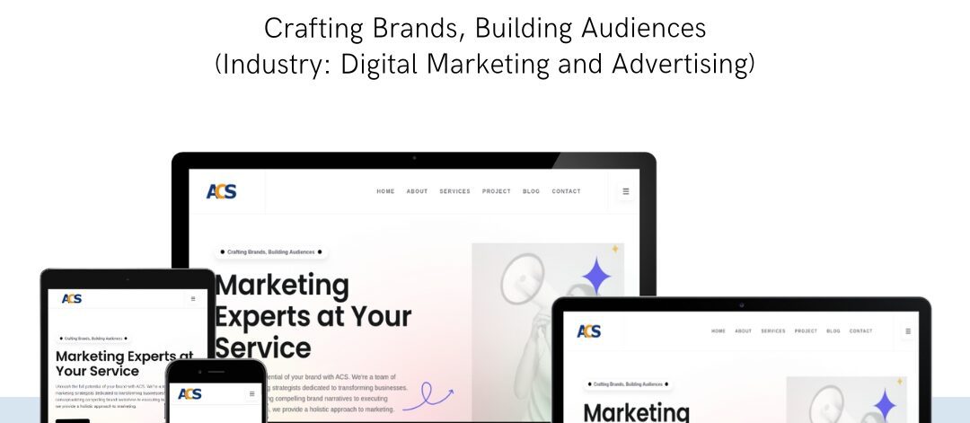 ACS Adverts digital marketing website designed by EasyQuickWeb