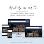 Lighting and Electrical Website Design by EasyQuickWeb for ANZ Group and Co.