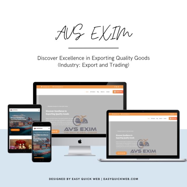 Export and trading website design