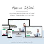 IT Recruitment and HR Services Website Design for Approve Infotech