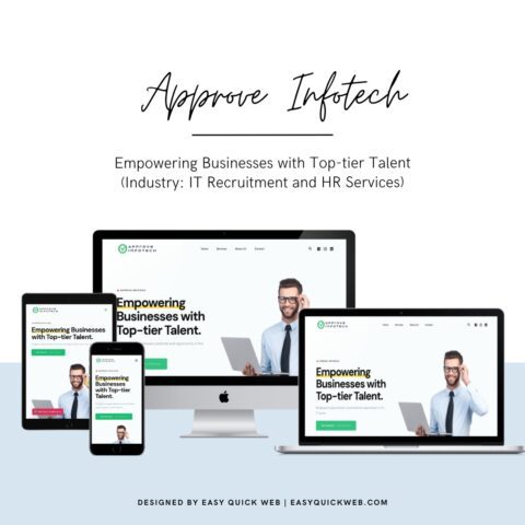 IT recruitment website for Approve Infotech by EasyQuickWeb