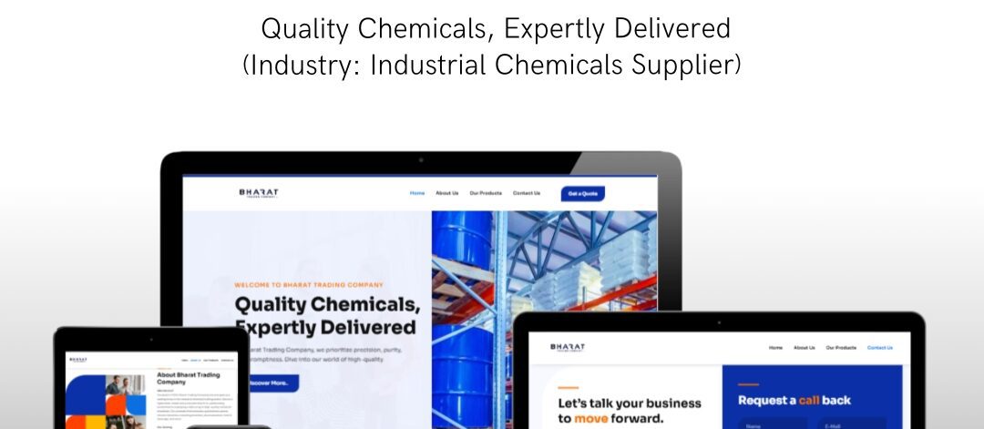 Chemicals Industrial Supplier Website Design