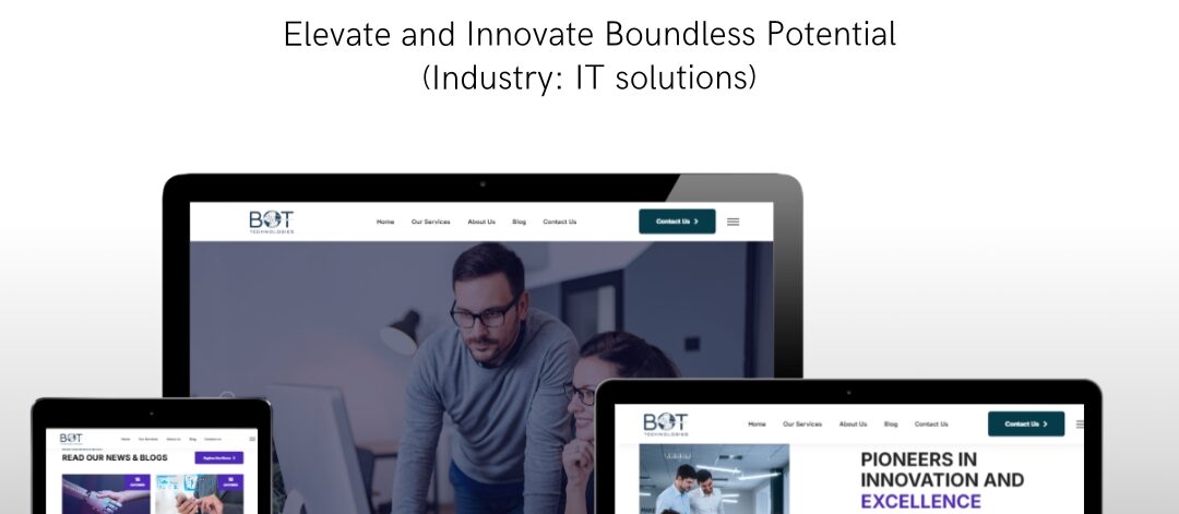 Responsive IT solutions website design by EasyQuickWeb