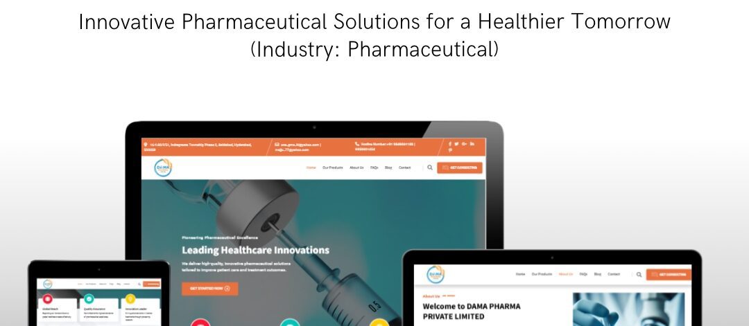 Pharmaceutical Website Design by EasyQuickWeb