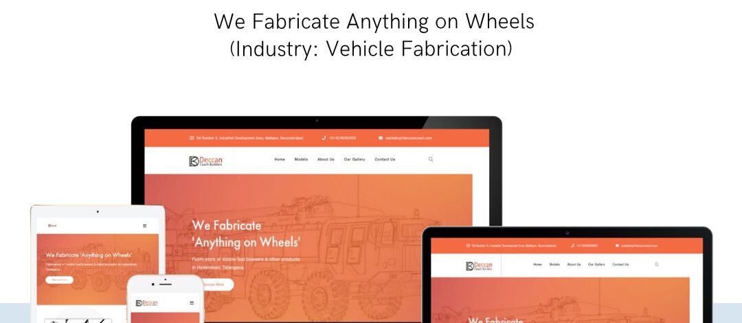 Vehicle Fabrication Website Design by EasyQuickWeb.