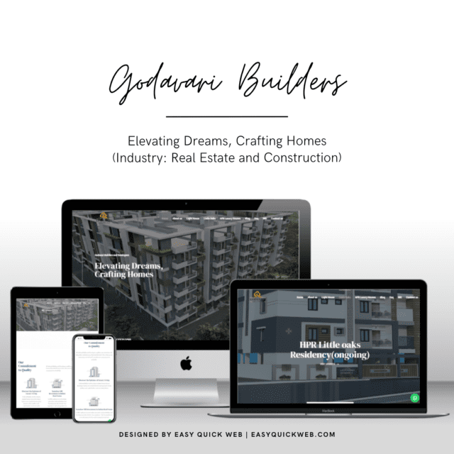 Responsive website for real estate developers by EasyQuickWeb