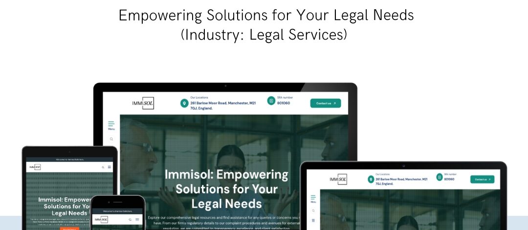 Immisol Solicitors law firm solutions and Legal Services website design by EasyQuickWeb