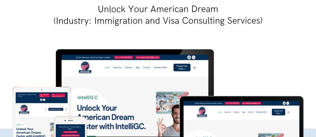 IntelliGC immigration website by EasyQuickWeb