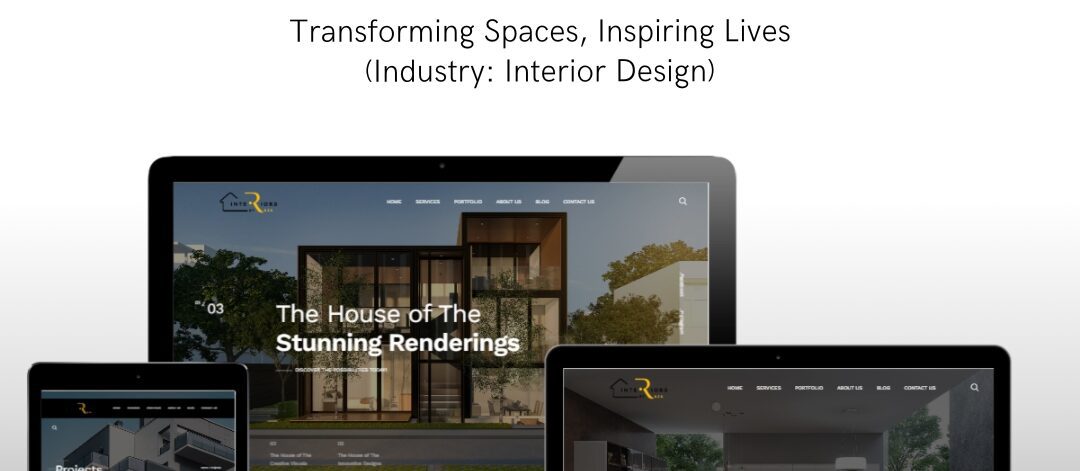 Interior design website by EasyQuickWeb