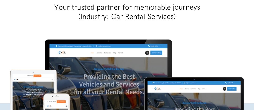 Discover how EasyQuickWeb designed a seamless and user-friendly website for KVR Car Rentals, offering a superior booking experience for car rental services.