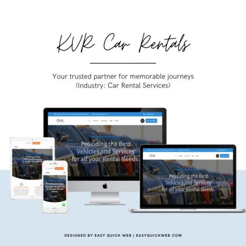 Discover how EasyQuickWeb designed a seamless and user-friendly website for KVR Car Rentals, offering a superior booking experience for car rental services.