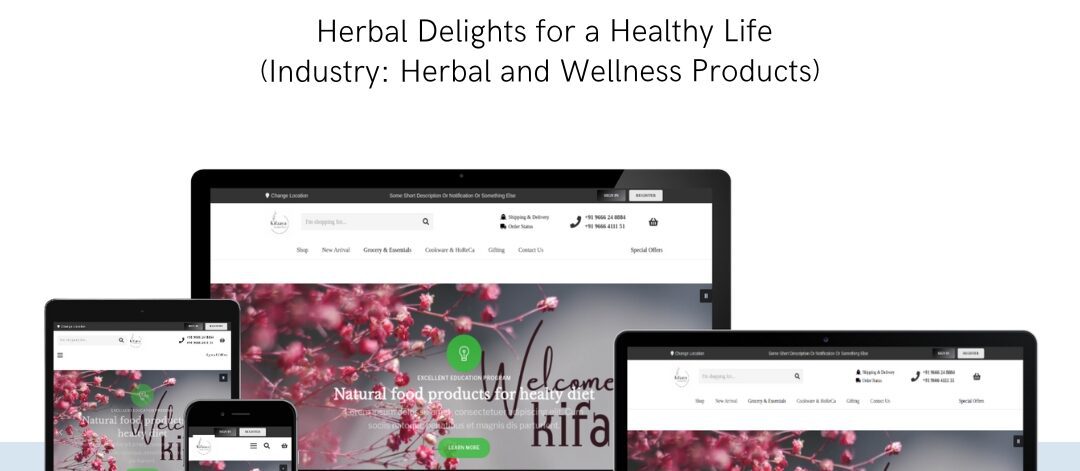 Herbal products website Design by EasyQuickWeb.