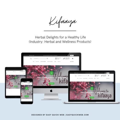 Herbal products website Design by EasyQuickWeb.