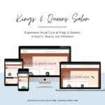 Kings & Queens Salon: Luxury beauty salon website design