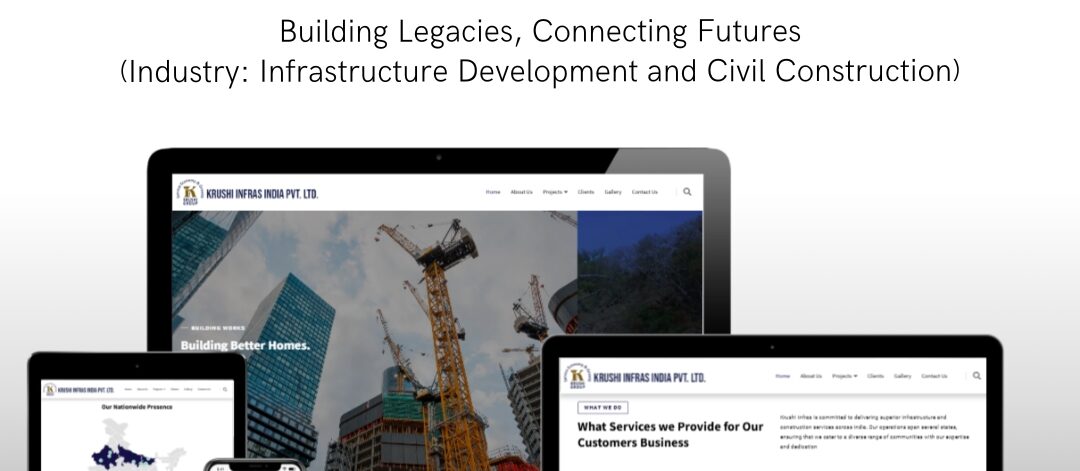 Krushi Infras infrastructure website design by EasyQuickWeb