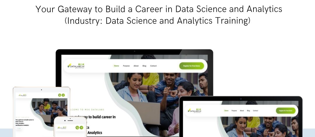 MSK DataLabs data science training website designed by EasyQuickWeb