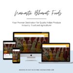 Namaste Bharat Foods: Food and agriculture web design