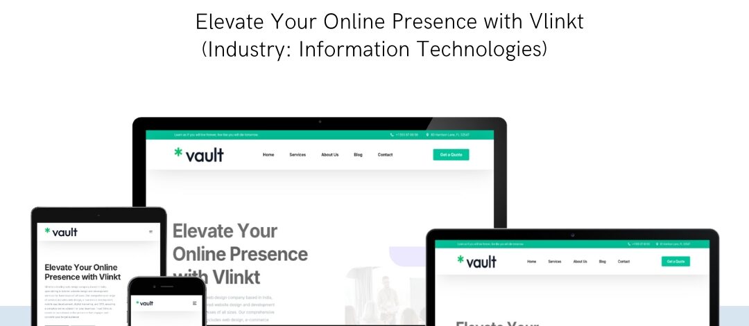 Vlinkt HR Infotech IT website designed by EasyQuickWeb