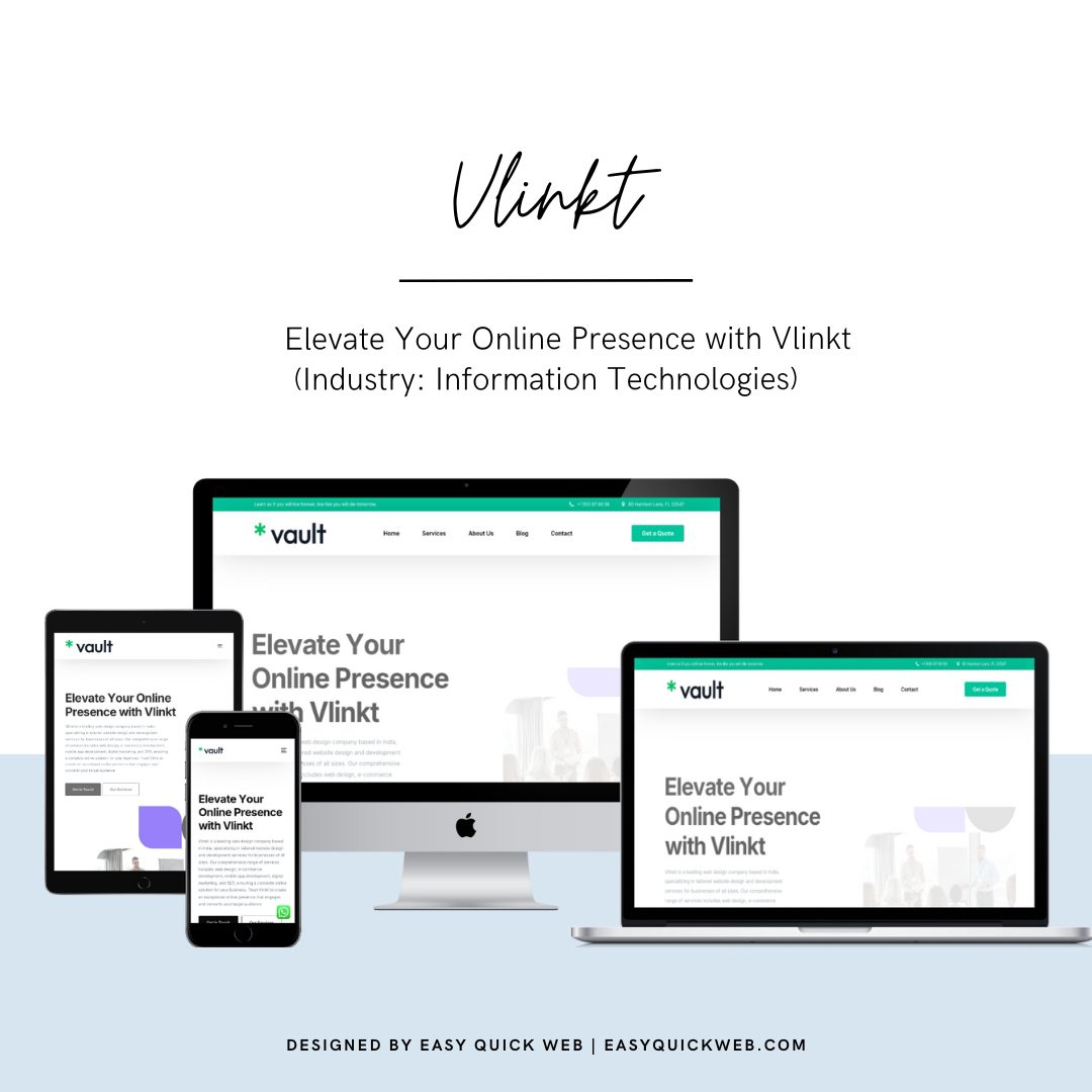 Vlinkt HR Infotech IT website designed by EasyQuickWeb