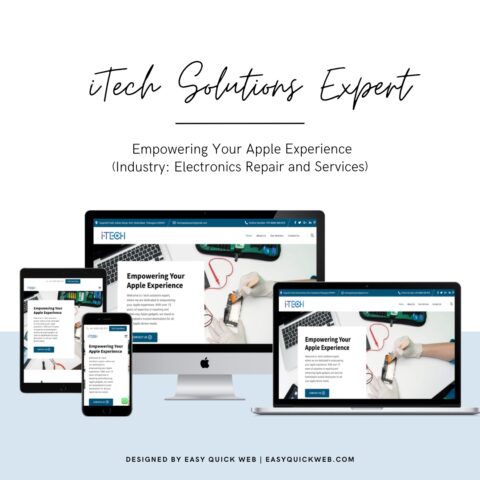 Apple repair website by EasyQuickWeb.