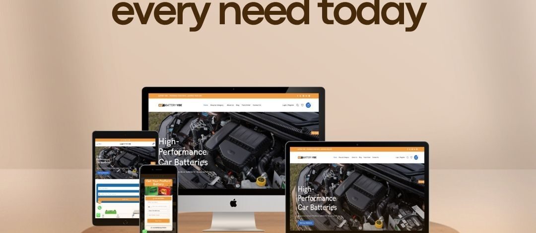 battery technology website design