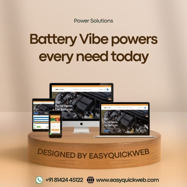 battery technology website design