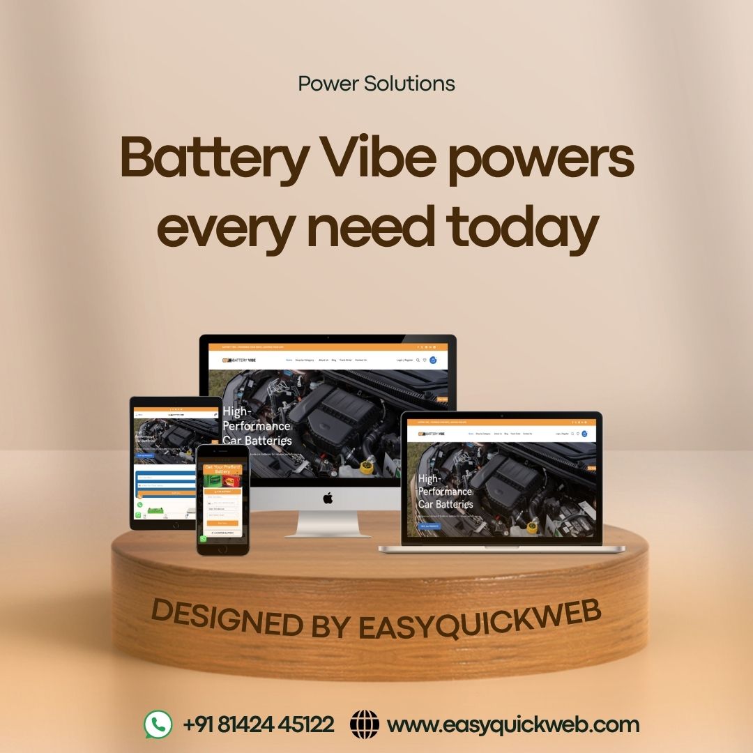 battery technology website design