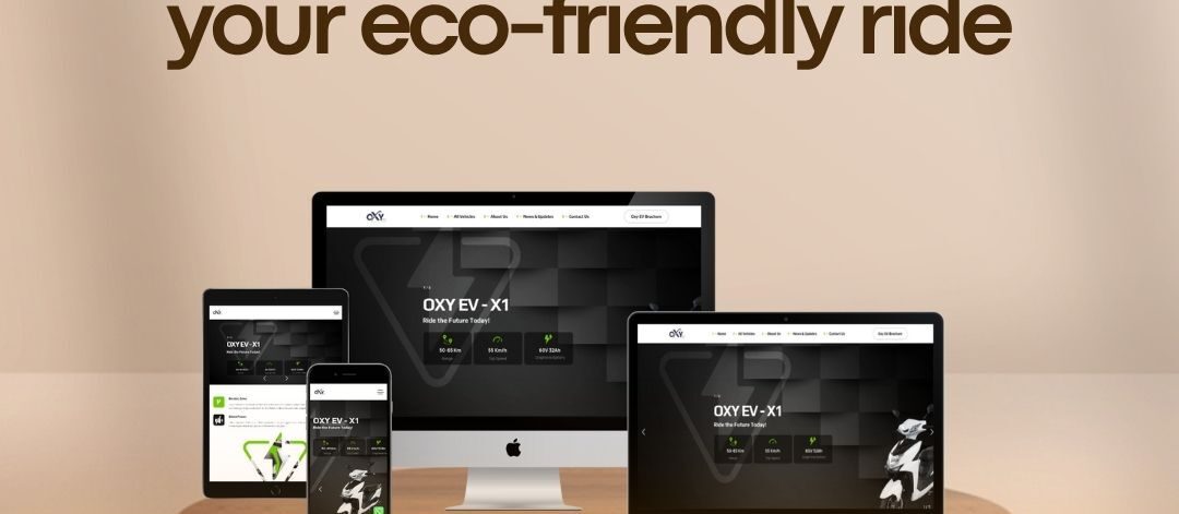 OXY EV Electric Vehicle Website Design