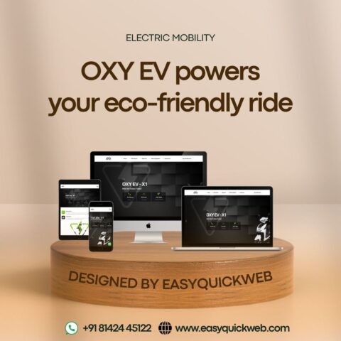 OXY EV Electric Vehicle Website Design