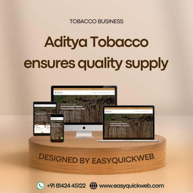 Tobacco manufacturing website design
