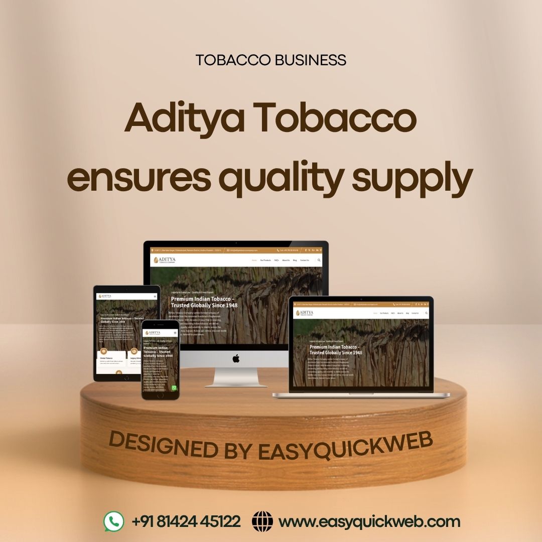 Tobacco manufacturing website design